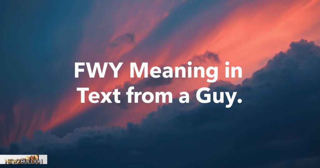 FWY Meaning in Text from a Guy