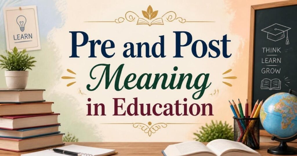 Pre and Post Meaning in Education