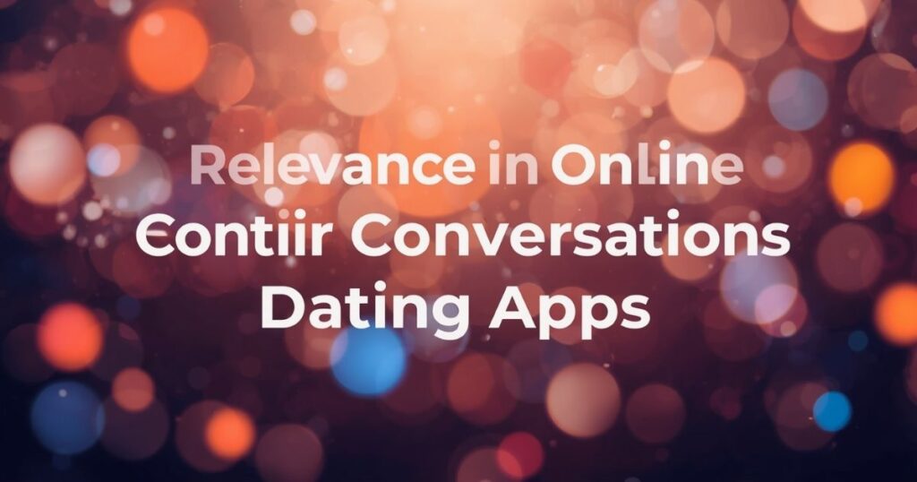 Relevance in Online Conversations & Dating Apps