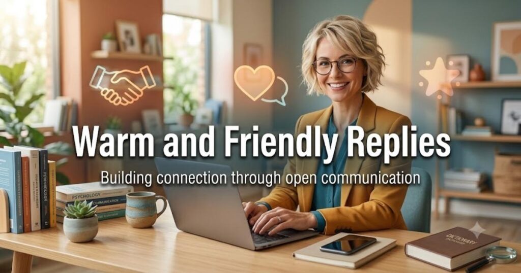 Warm and Friendly Replies