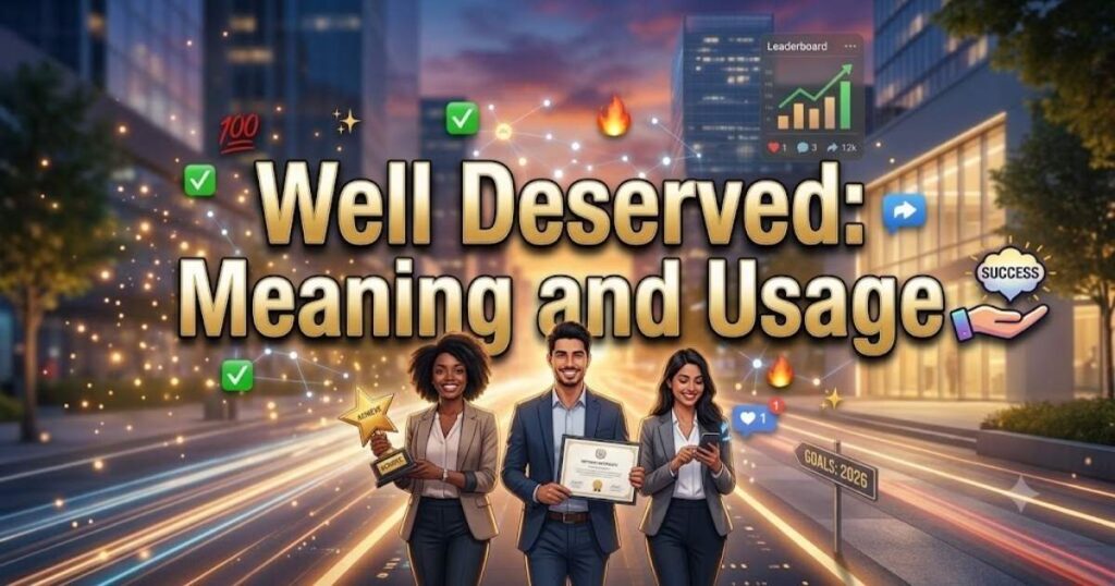 Well Deserved: Meaning and Usage